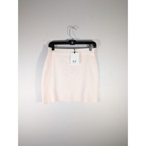 Women's Rachel Parcell Scalloped MiniSkirt, Small Sweater Knit Pastel‎ Mauve New